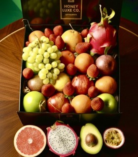 Petite Orchard Bliss Fruit Hamper | Fresh Fruit Only Gift | Honey Luxe Co.