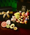 Blissful Bloom Petite — Fruit & Chocolates Hamper