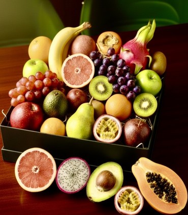 Orchard Luxe Grandeur Hamper | Luxury Fruit & Honey Gift | Honey Luxe Co.